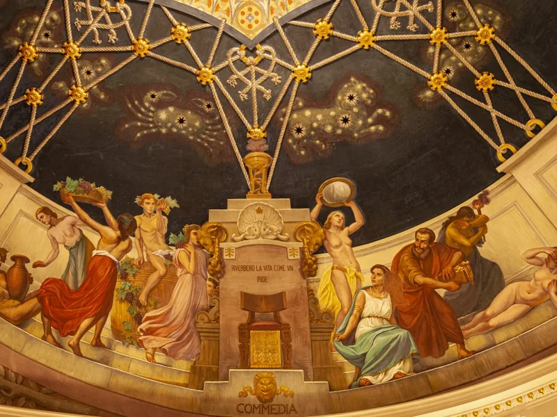 1866-Sigismondo Nardi - Affreco nel Teatro Comunale di Porto San Giorgio